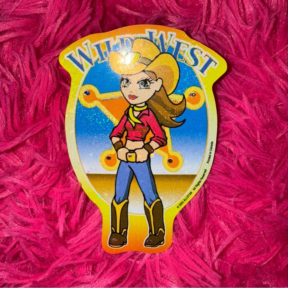 vintage y2k girls vending machine sticker